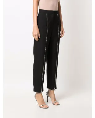 Alexander McQueen ジップディテール ハイウエストパンツ ブラック - サムネイル3