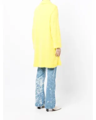 Undercover 起毛ニットコート - Yellow - サムネイル4
