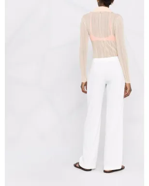 Patrizia Pepe セミシアーリブ編みポロシャツ - サムネイル4