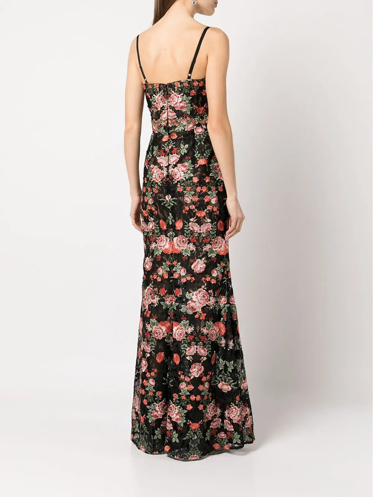 Marchesa Notte 刺繍入りフローラルイブニングドレス - 画像4
