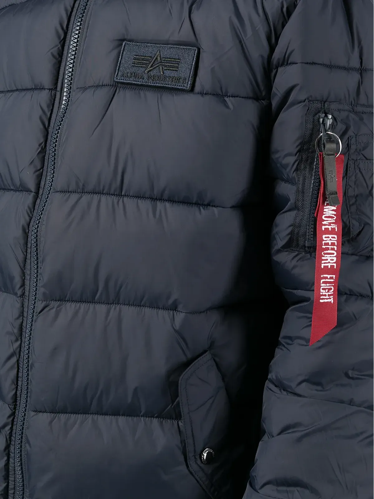 Alpha Industries パッド入りロゴジャケット - 画像5