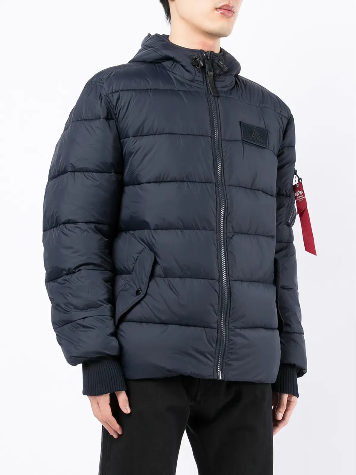 Alpha Industries パッド入りロゴジャケット - 画像3
