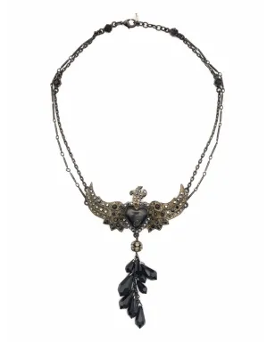 Christian Lacroix Pre-Owned 1980年代 ハート・バード ネックレス - サムネイル3