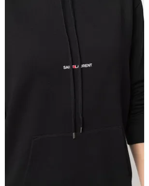 Saint Laurent ロゴプリント フーディ - サムネイル5