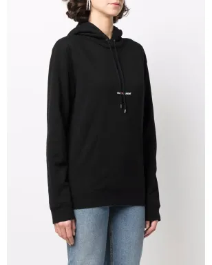 Saint Laurent ロゴプリント フーディ - サムネイル3