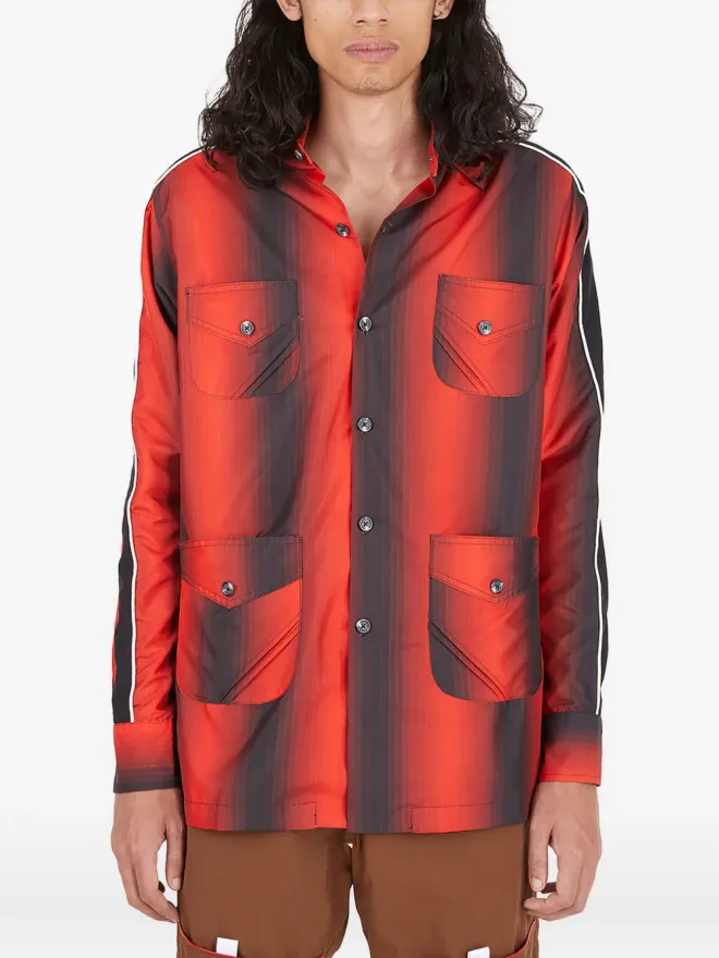 Ahluwalia Ahluwalia ストライプ柄シャツジャケットの商品画像
