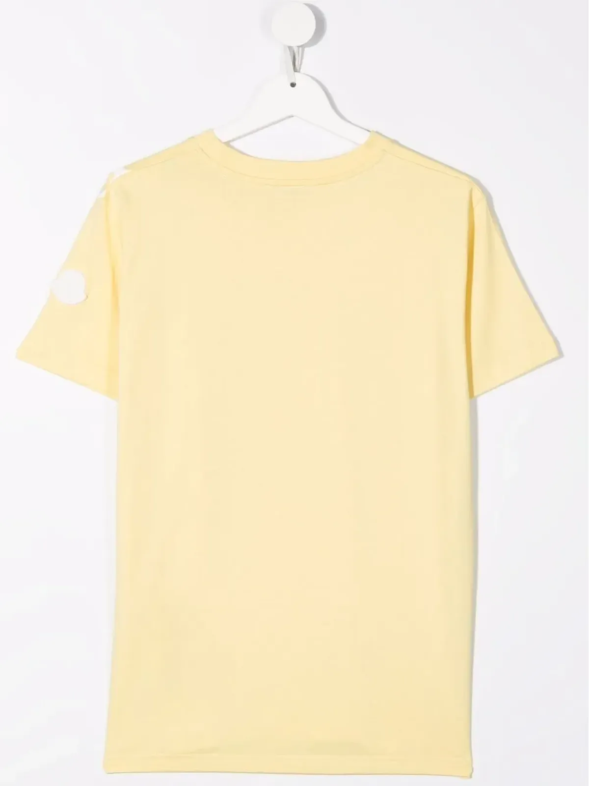 Moncler Enfant ロゴプリント コットン Tシャツ イエロー - 画像2