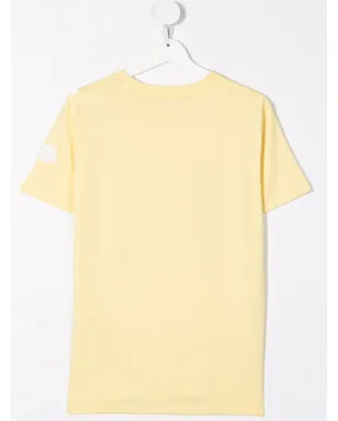Moncler Enfant ロゴプリント コットン Tシャツ イエロー - サムネイル2