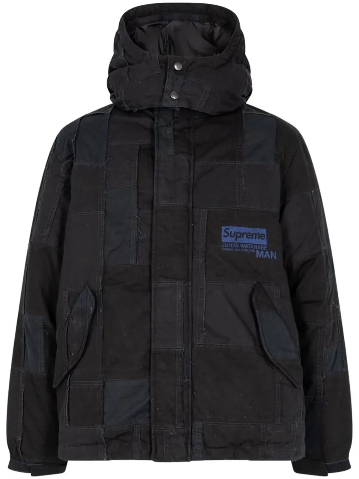 Supreme x Junya Watanabe Comme Des Garcons パッチワーク柄フード付きジャケット - 画像1