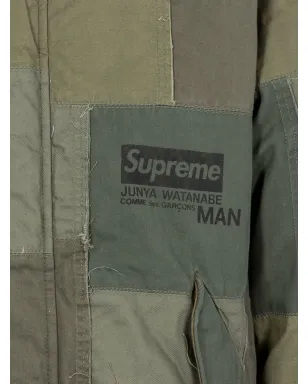 Supreme x Junya Watanabe パッチワークフードジャケット - サムネイル3