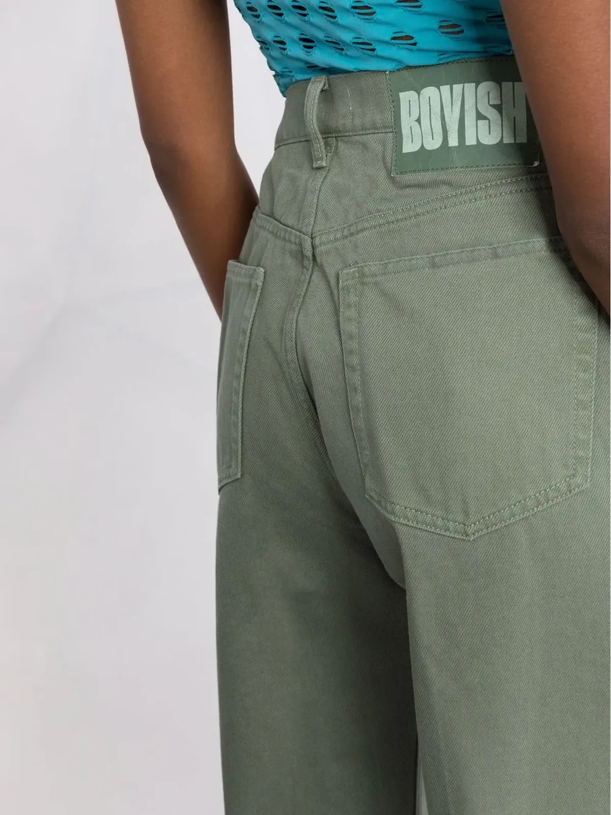 Boyish Jeans ロゴパッチ付きストレートジーンズ - 画像3