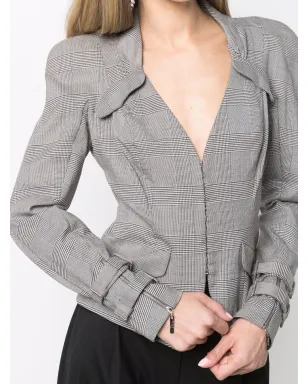 Christian Dior Pre-Owned 1990年代 グレンチェック ジャケット - サムネイル5