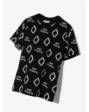 COUNTY OF MILAN KIDS ロゴプリントTシャツ - サムネイル2