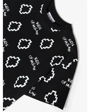 COUNTY OF MILAN KIDS ロゴプリントTシャツ - サムネイル3