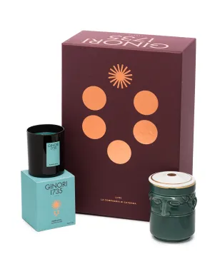 GINORI 1735 Il Seguace candleholder and Purple Hill scented candle - サムネイル3