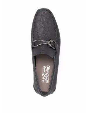 Ferragamo ガンチーニ シボ入りレザー ドライビングシューズ - サムネイル4