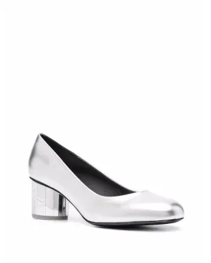 Ferragamo Farrah スリップオン レザーパンプス - グレー - サムネイル2