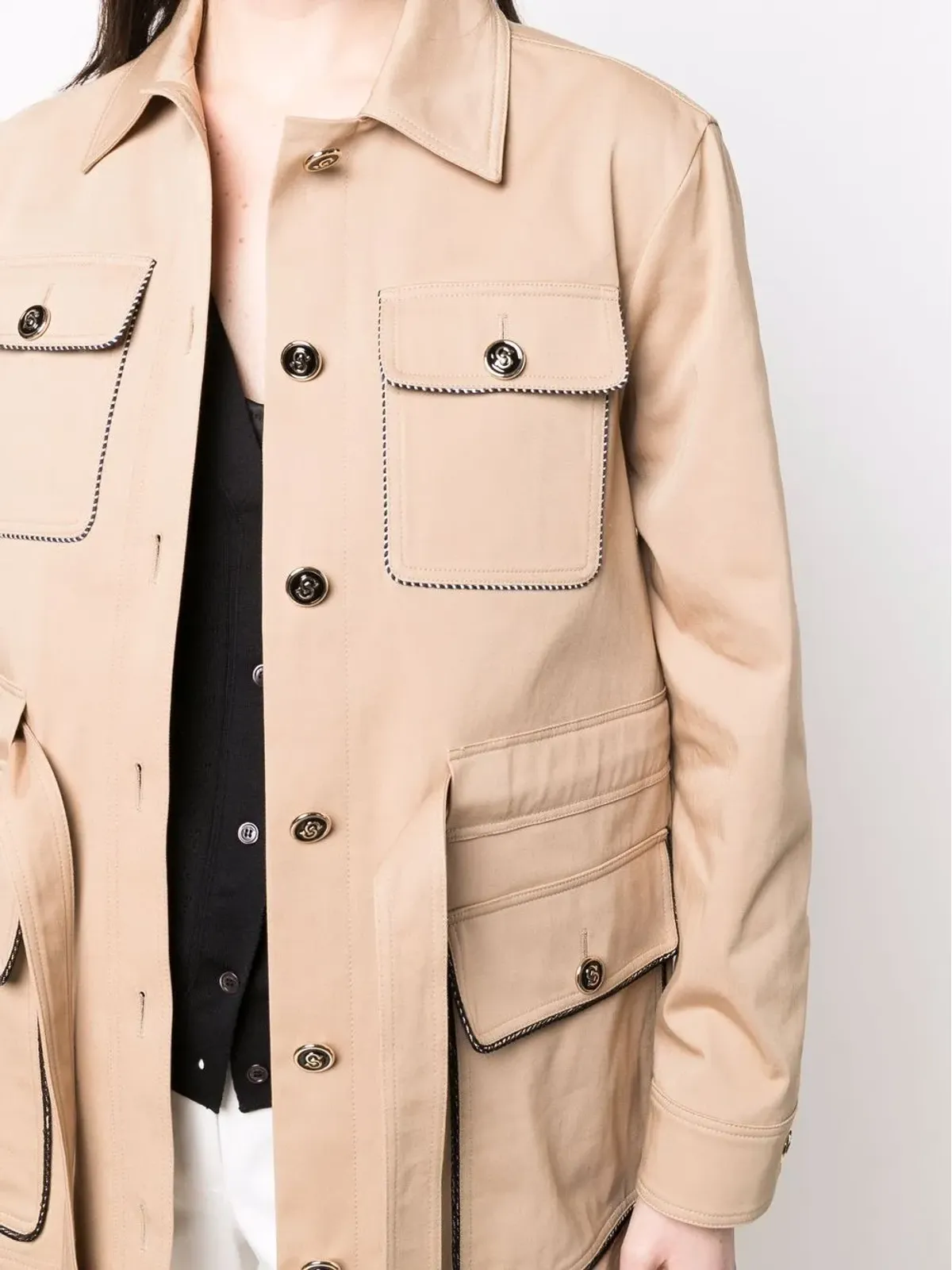 Ferragamo ポケットディテール ベルト付きジャケット - 画像5
