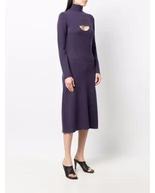 Ferragamo ラメ入りウール ミディドレス - サムネイル3