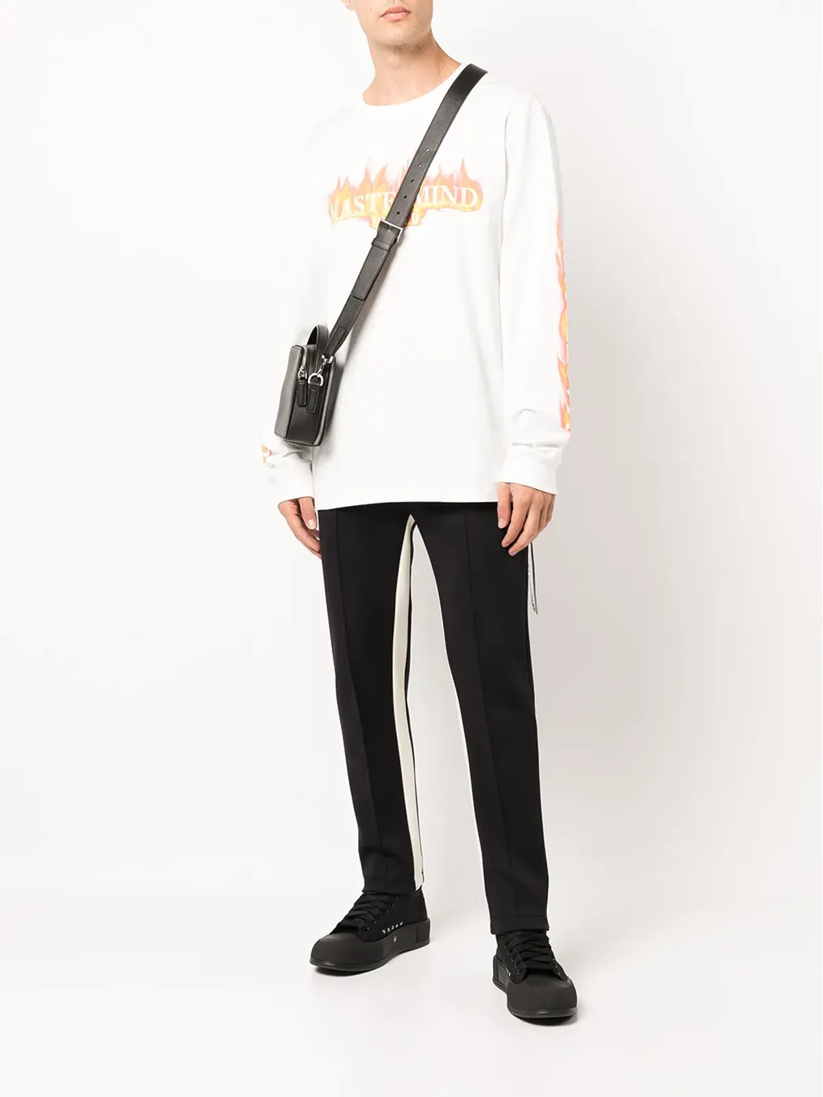 Mastermind Japan ロゴプリント長袖Tシャツ - 画像2
