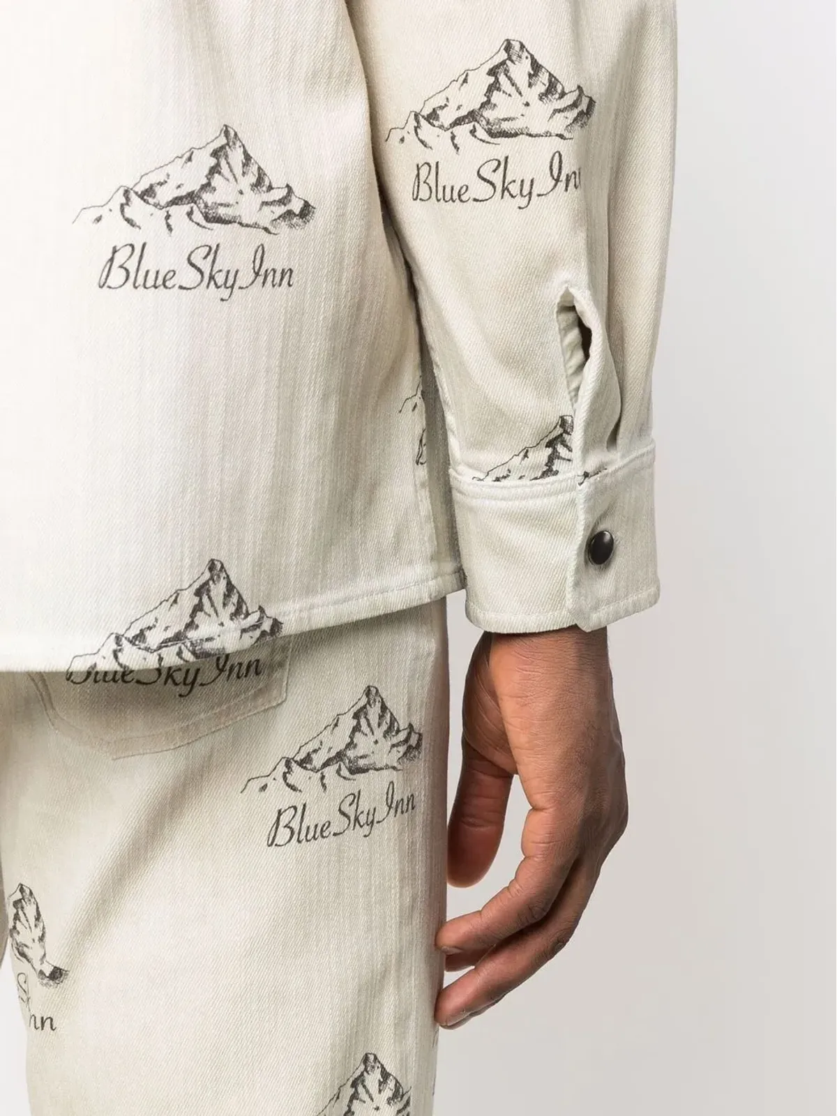 BLUE SKY INN ロゴ入り 山岳プリント ジャケット - 画像5