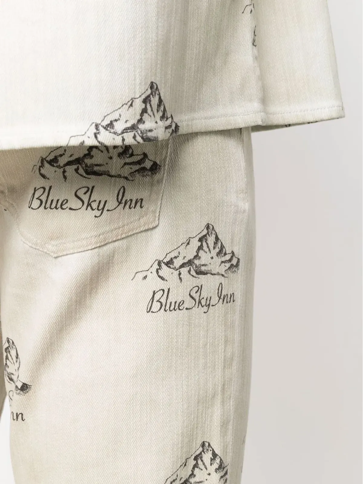 BLUE SKY INN ロゴプリントパンツ - 画像5