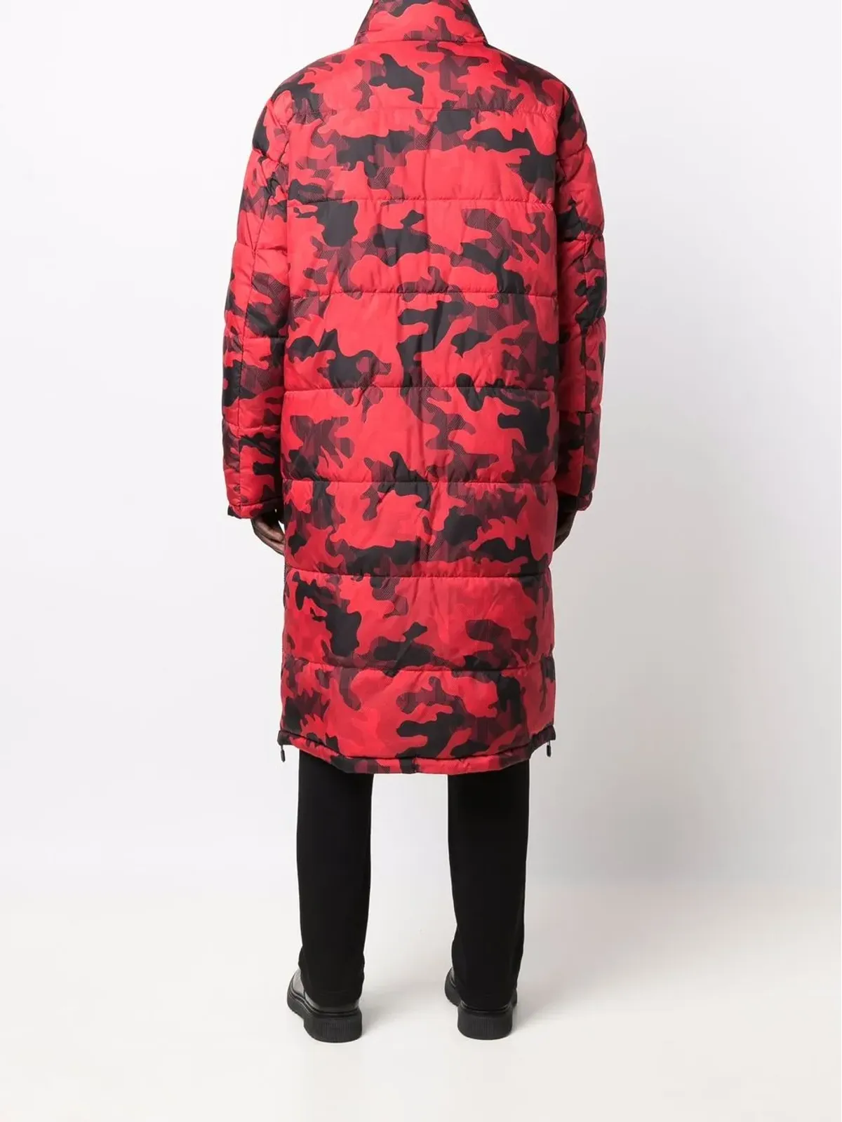 Michael Kors カモフラージュ柄リバーシブルコート レッド - 画像4