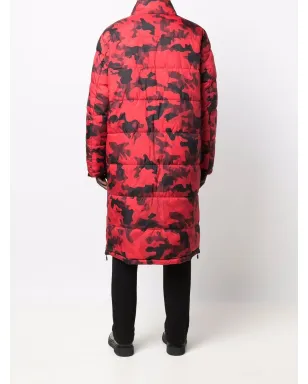 Michael Kors カモフラージュ柄リバーシブルコート レッド - サムネイル4