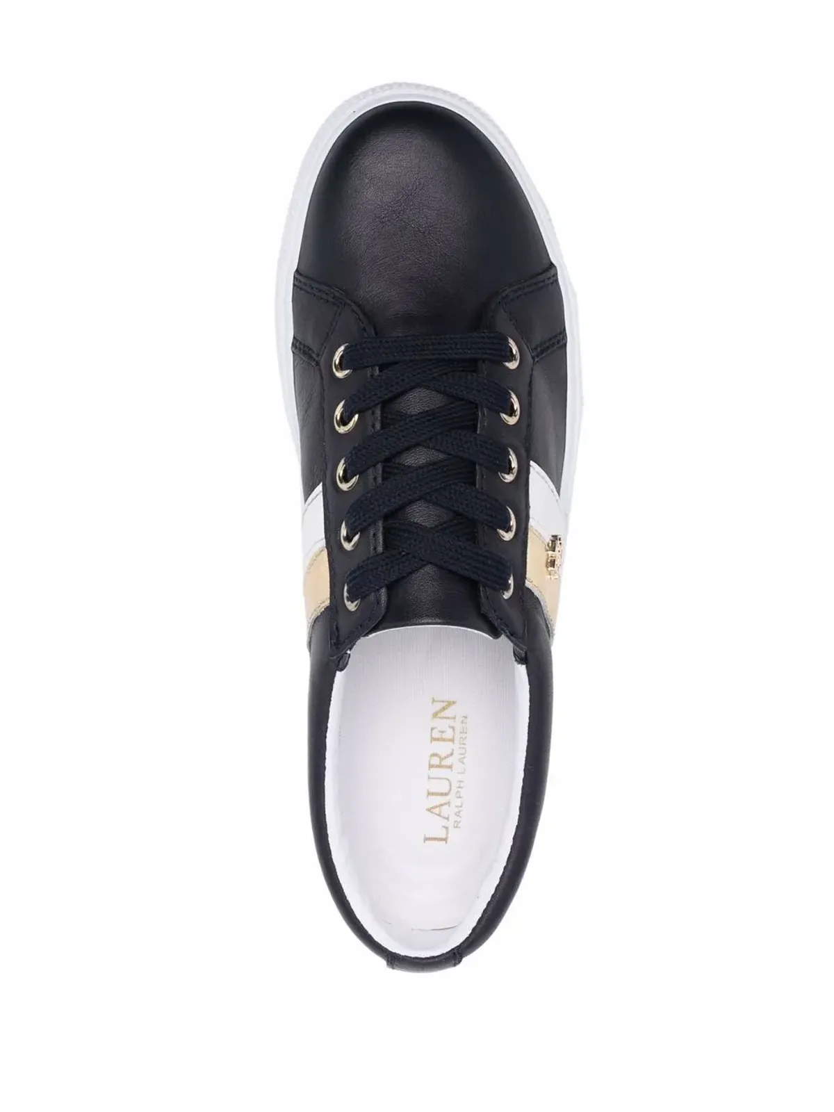 Lauren Ralph Lauren ジャンソン レザー スニーカー - 画像4