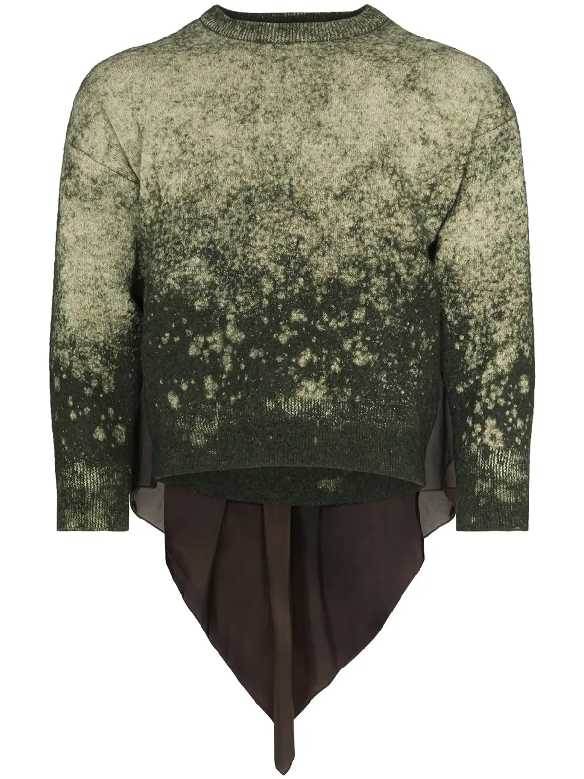 Maison Margiela スカーフディテールのブリーチドジャンパー - 画像1