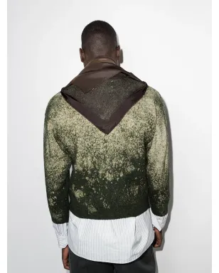 Maison Margiela スカーフディテールのブリーチドジャンパー - サムネイル3
