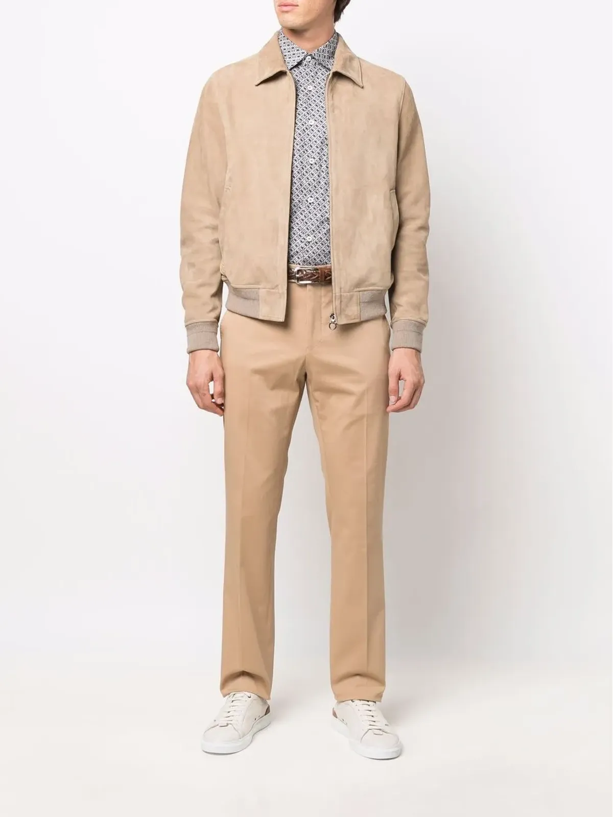 Ferragamo コットンギャバーディン ストレートレッグパンツ - 画像2
