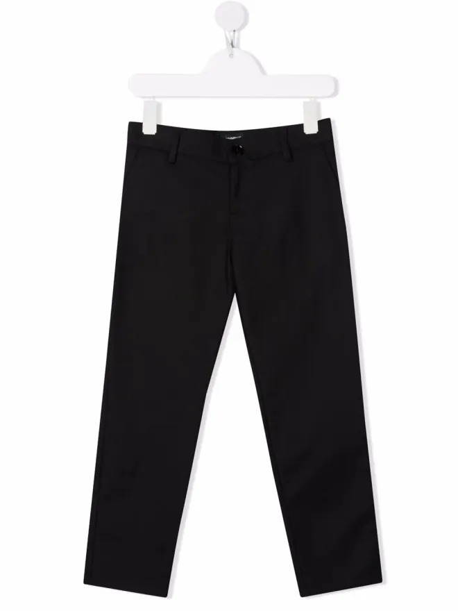 Emporio Armani Kids Emporio Armani Kids straight leg trousers - Blackの商品画像