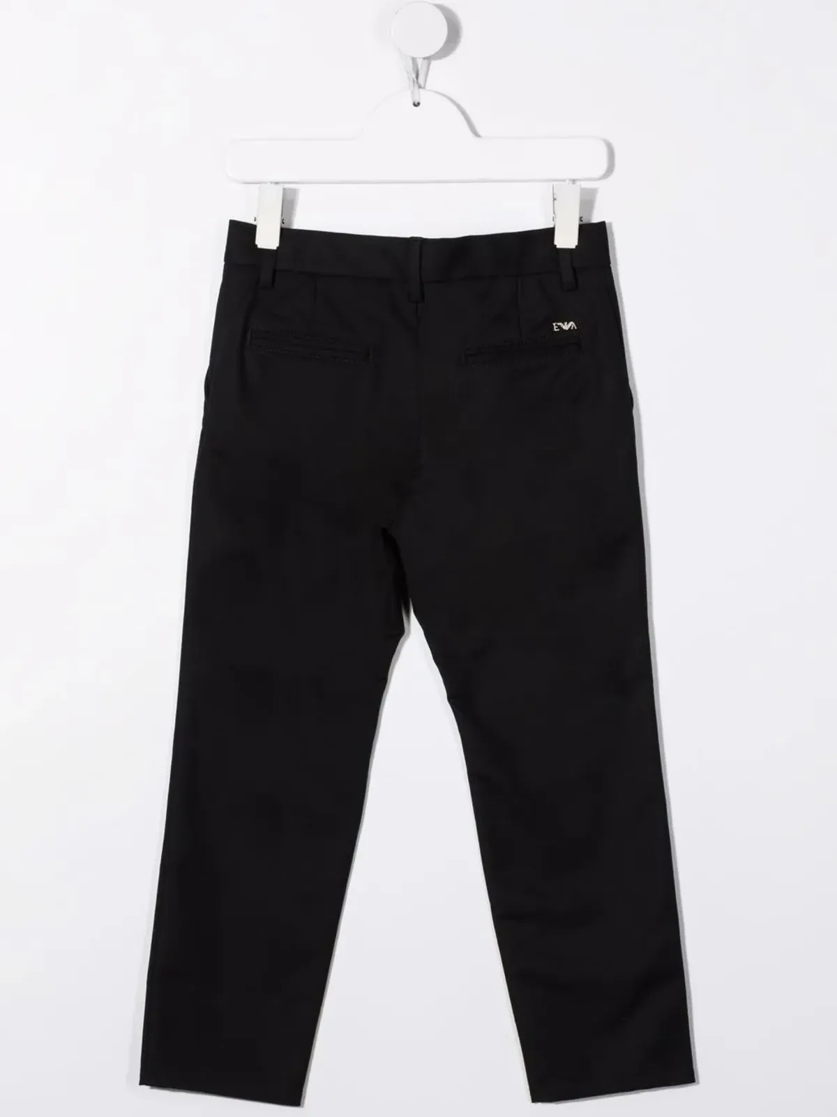 Emporio Armani Kids straight leg trousers - Black - 画像2