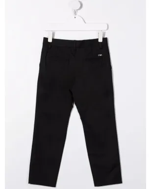 Emporio Armani Kids straight leg trousers - Black - サムネイル2