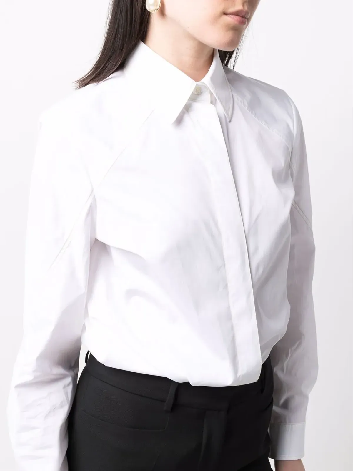 Ferragamo 長袖コットンシャツ - White - 画像5