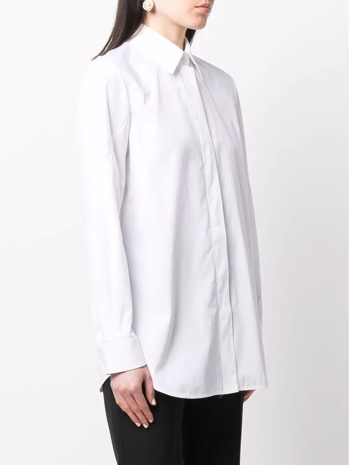 Ferragamo 長袖コットンシャツ - White - 画像3