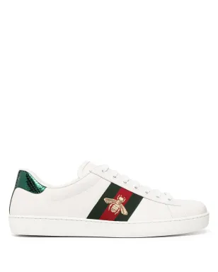 Gucci ウェブストライプ トリム レースアップ スニーカー - サムネイル1