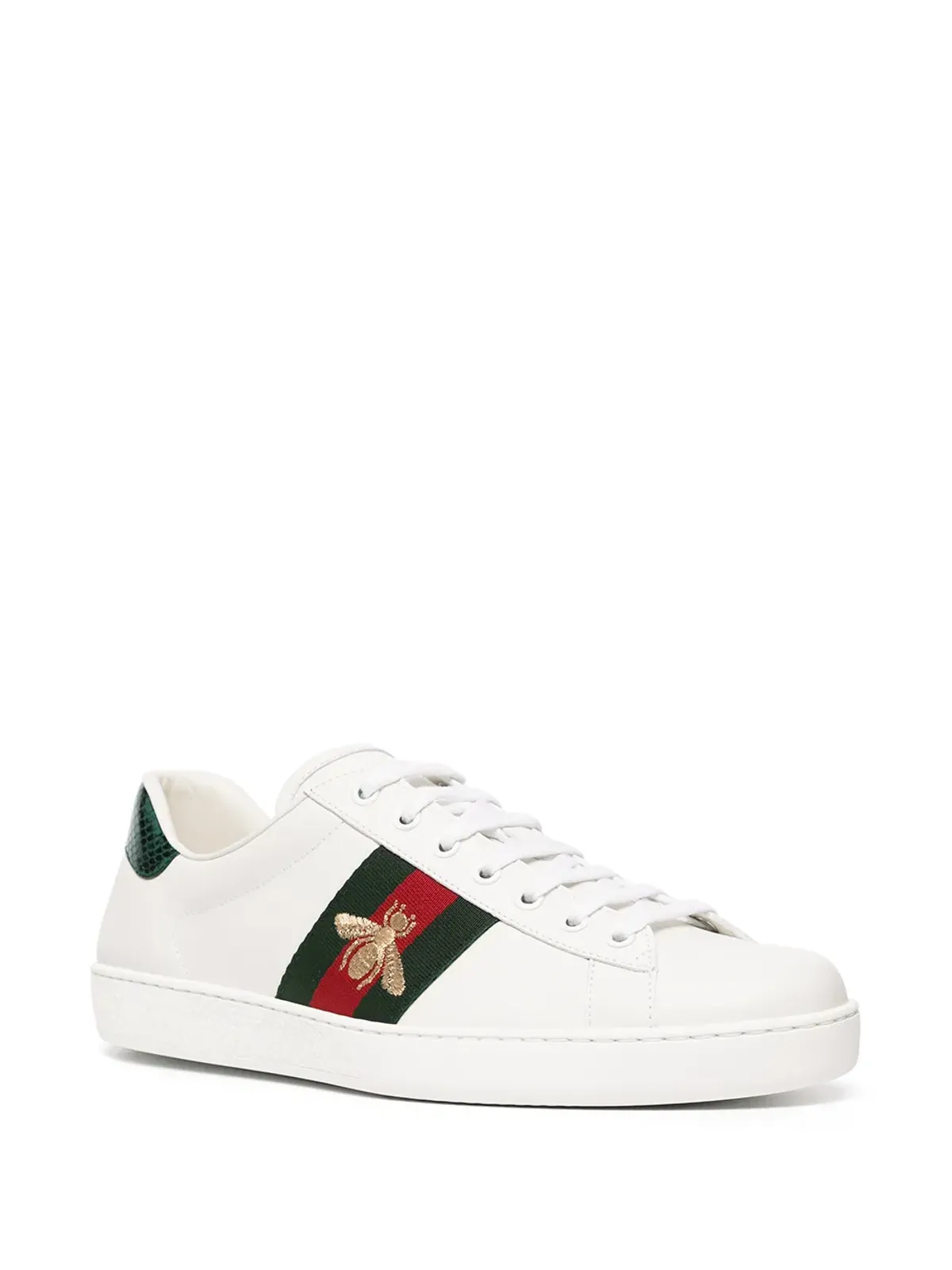 Gucci ウェブストライプ トリム レースアップ スニーカー - 画像2