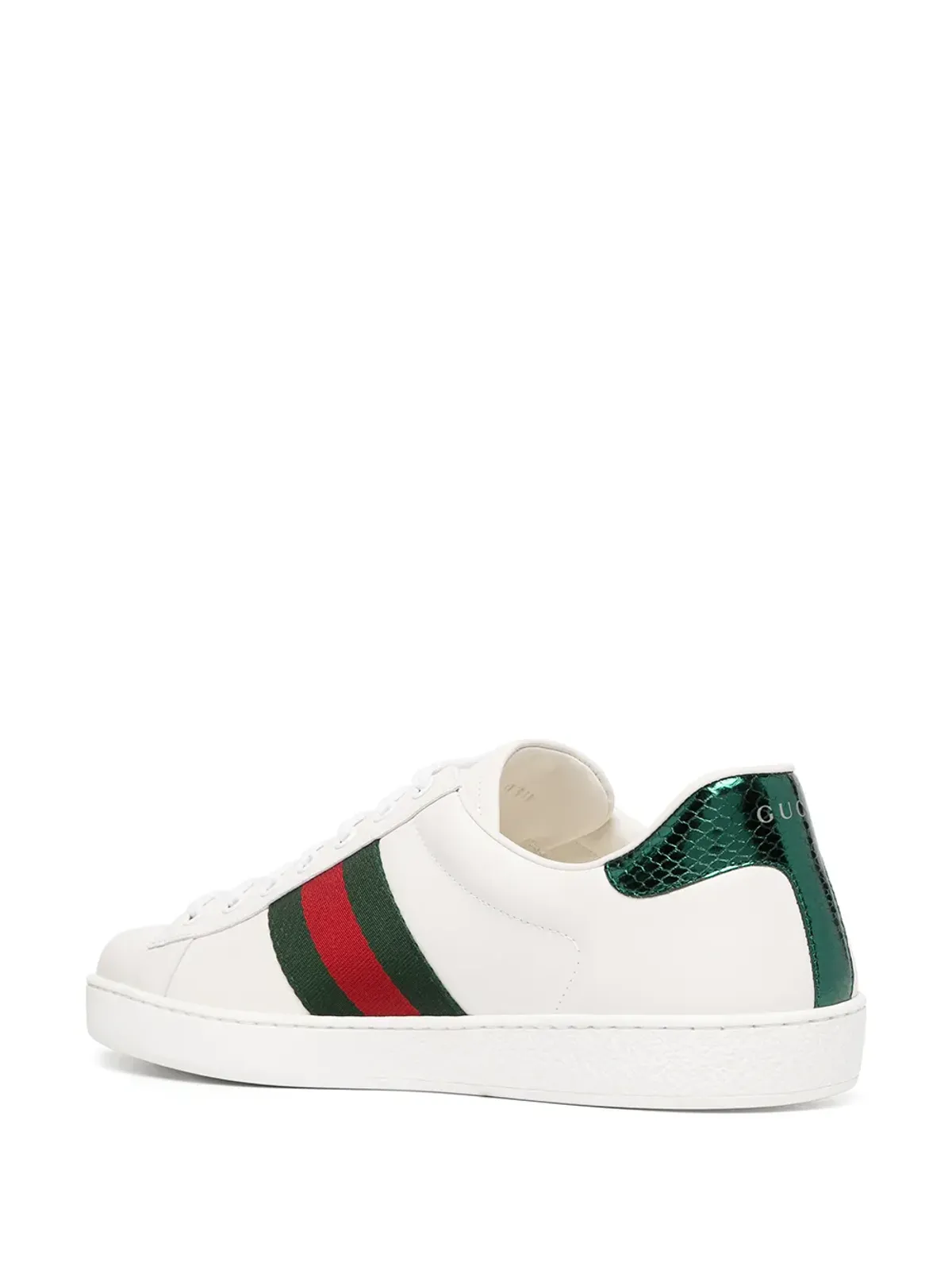 Gucci ウェブストライプ トリム レースアップ スニーカー - 画像3