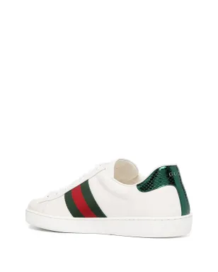 Gucci ウェブストライプ トリム レースアップ スニーカー - サムネイル3