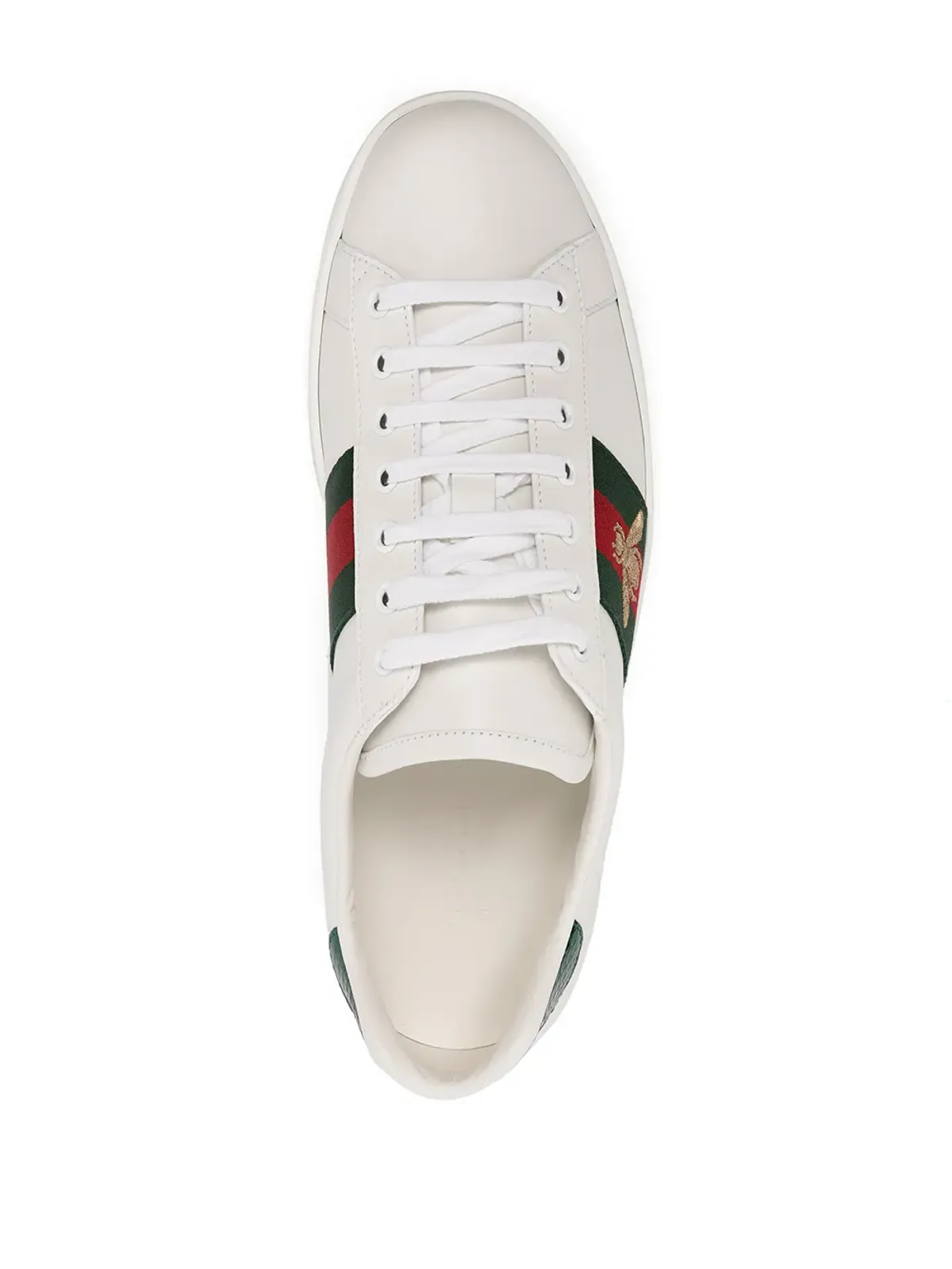 Gucci ウェブストライプ トリム レースアップ スニーカー - 画像4