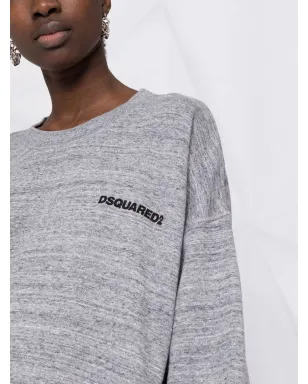 DSQUARED2 ロゴプリントセータードレス - サムネイル3