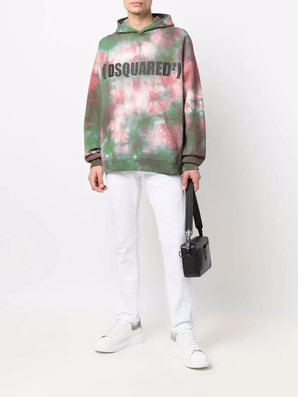 DSQUARED2 タイダイ柄 ロゴプリント パーカー - Green - 画像2