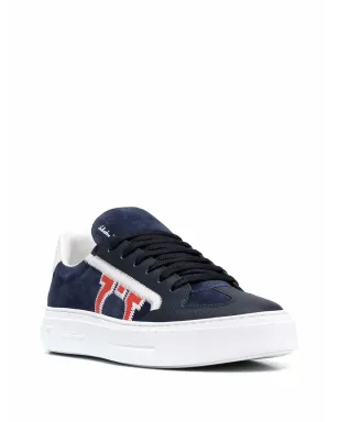 Ferragamo Borg 5 ロー・トップスニーカー - ブルー - サムネイル2