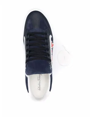 Ferragamo Borg 5 ロー・トップスニーカー - ブルー - サムネイル4
