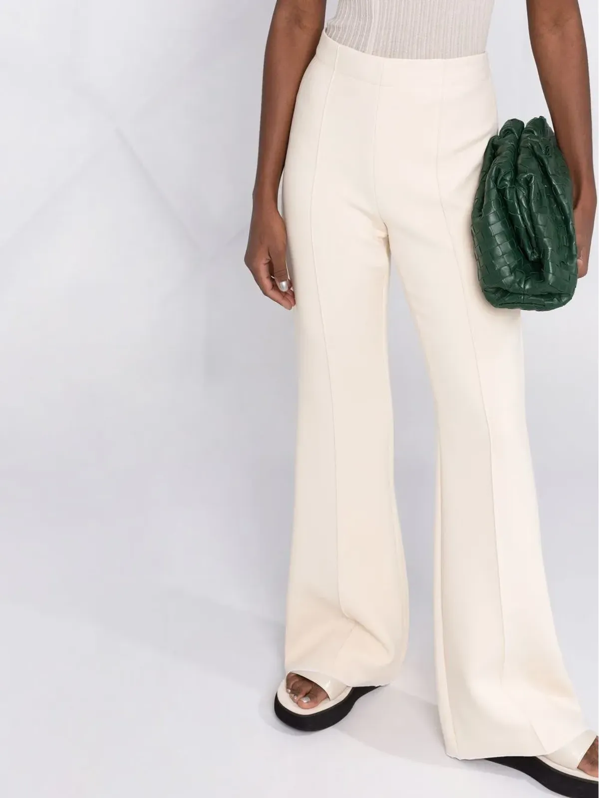 Ferragamo ハイウエストフレアパンツ - 画像5
