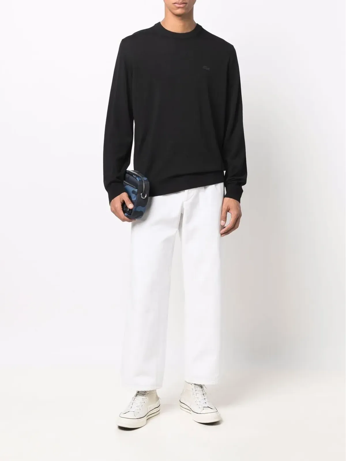 Lacoste ロゴ刺繍スウェットシャツ - 画像2