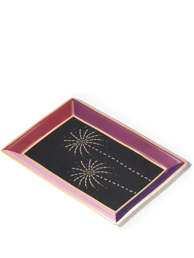 Suzanne Kalan Suzanne Kalan 磁器ジュエリートレイ - Purpleの商品画像