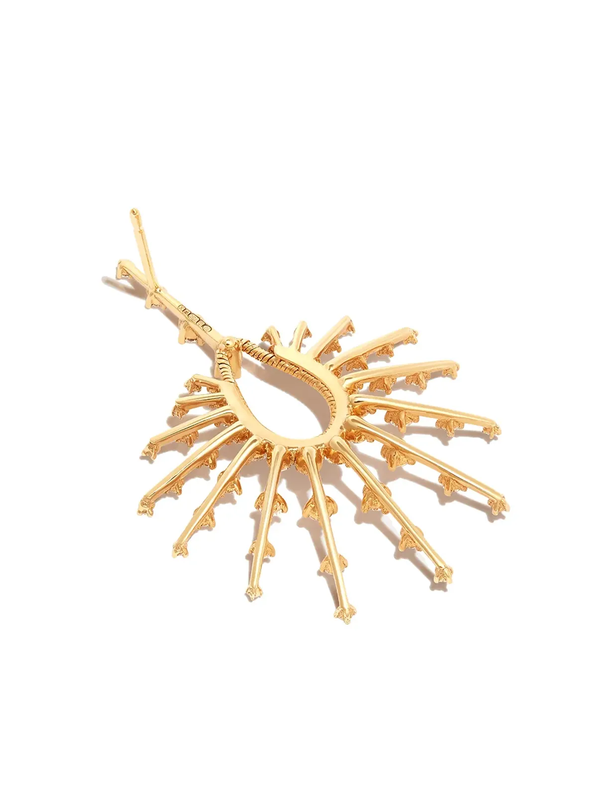 Fernando Jorge 18K イエローゴールド ブリリアント・クラリティ ダイヤモンド ドロップ ピアス - 画像3